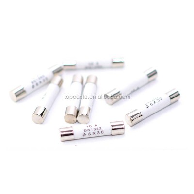 5x20mm 6x30mm 250v 15a Electrical Ceramic Fuse Types With